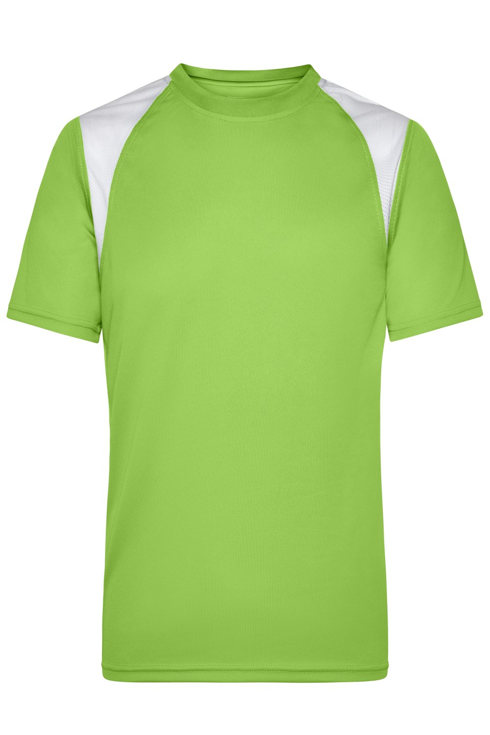 Daiber Men's Running-T in Lime-Green/White – Vorderansicht