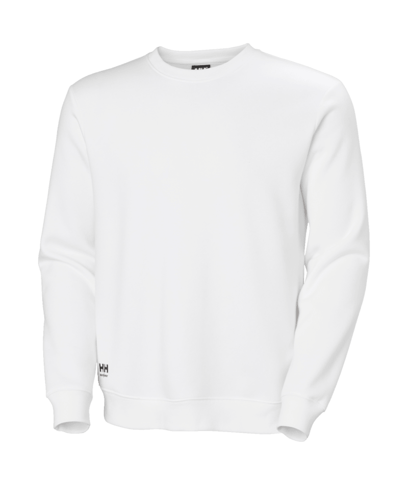 Helly Hansen Workwear CLASSIC 2.0 SWEATSHIRT in Weiß – Vorderansicht