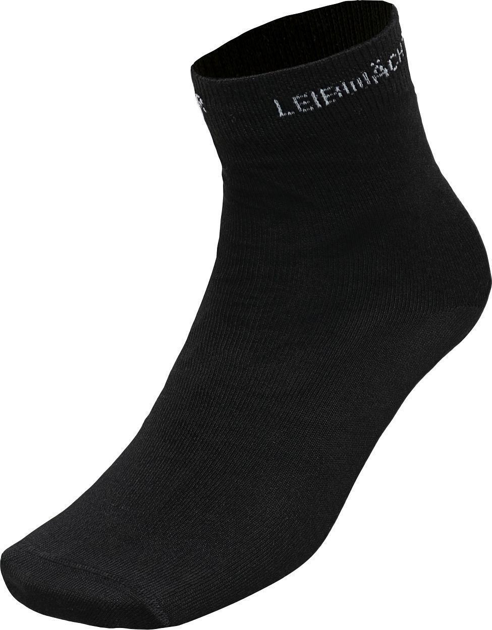Leibwächter Socke Sport "mittel" in Schwarz – Vorderansicht