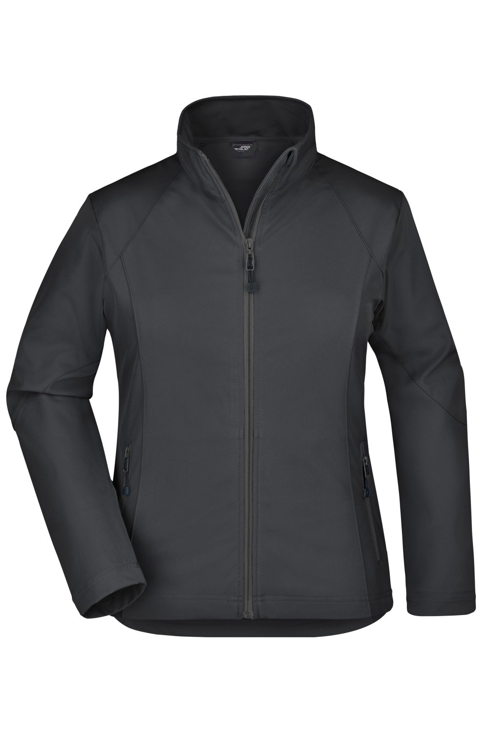 Daiber Ladies' Softshell Jacket in Black – Vorderansicht