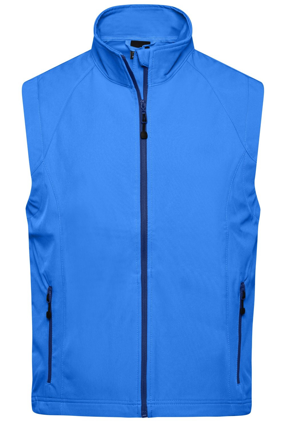 Daiber Men's Softshell Vest in Azur – Vorderansicht