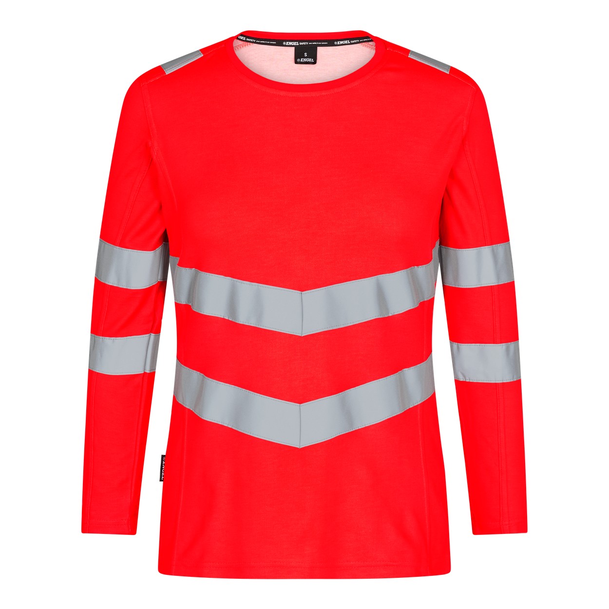 ENGEL Safety 9543-182 Damen langarm-Shirt in Rot – Vorderansicht