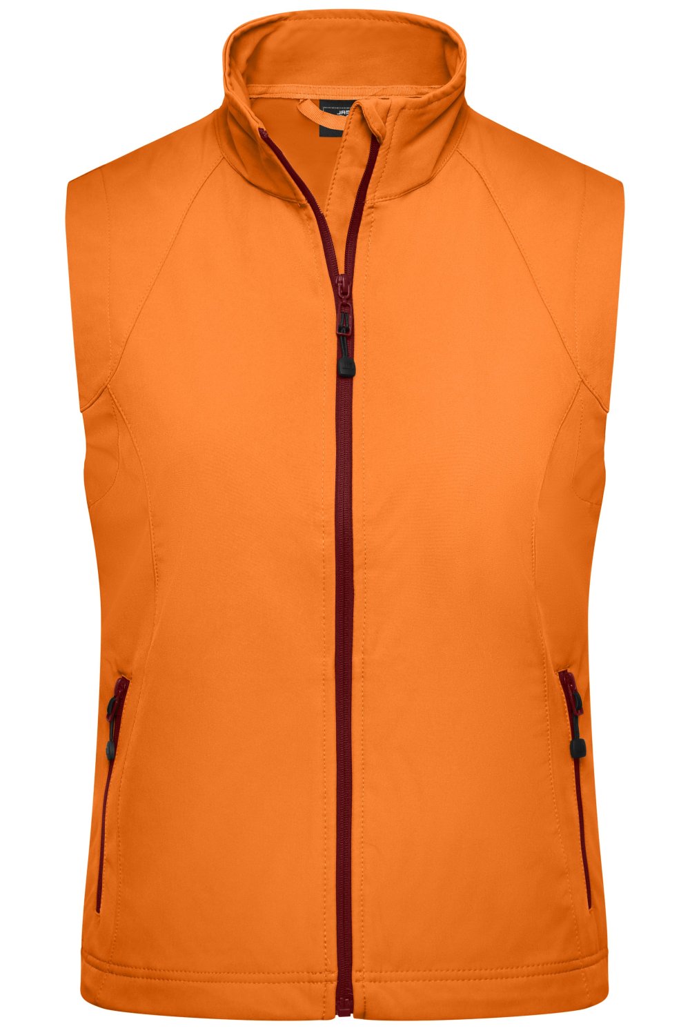 Daiber Ladies' Softshell Vest in Orange – Vorderansicht