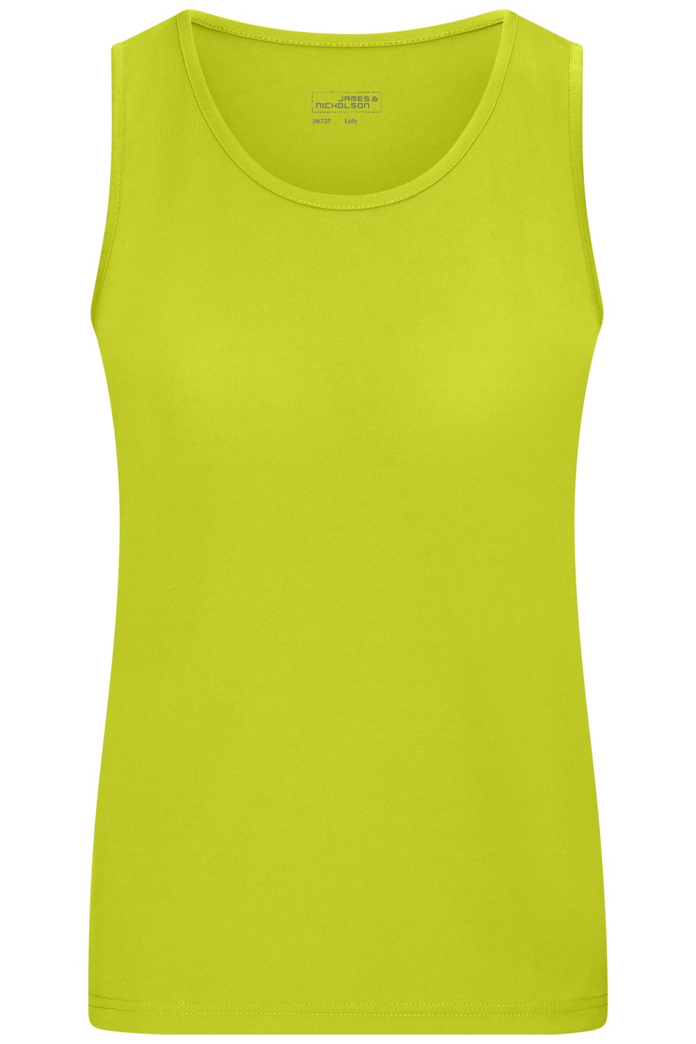 Daiber Ladies' Active Tanktop in Acid-Yellow – Vorderansicht