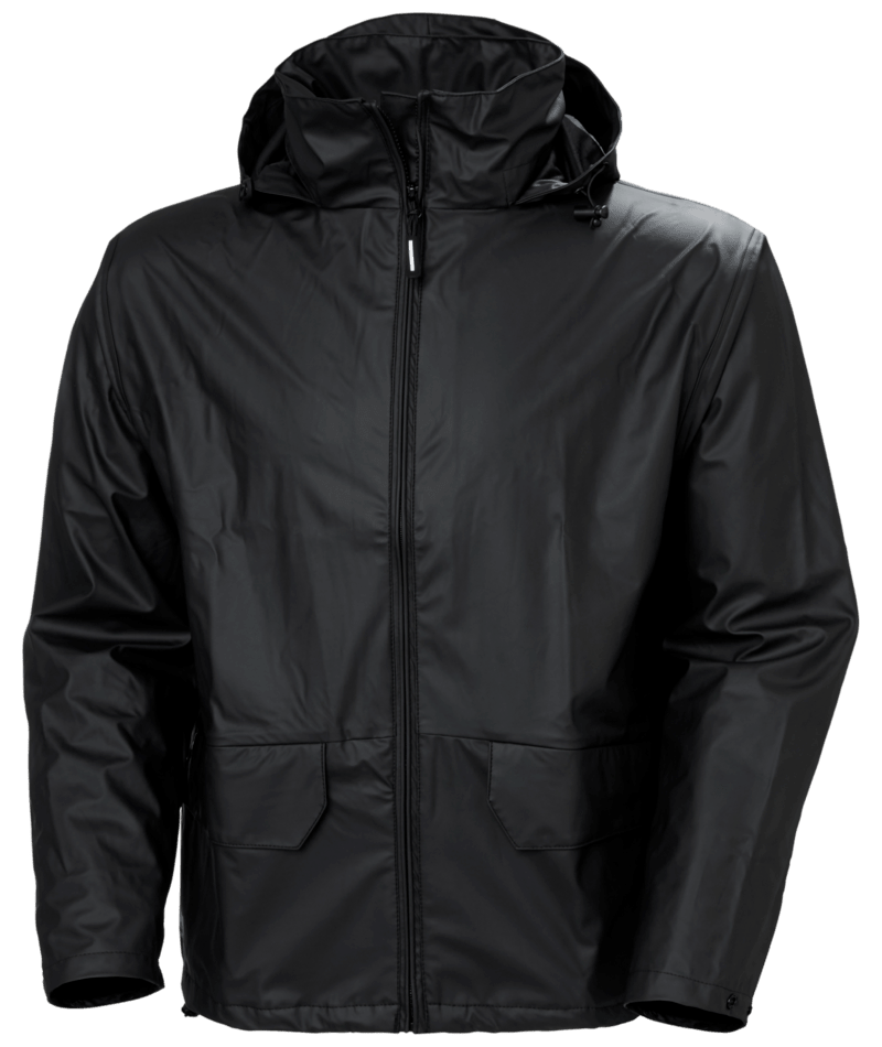 Helly Hansen Workwear VOSS RAIN JACKET in Schwarz – Vorderansicht