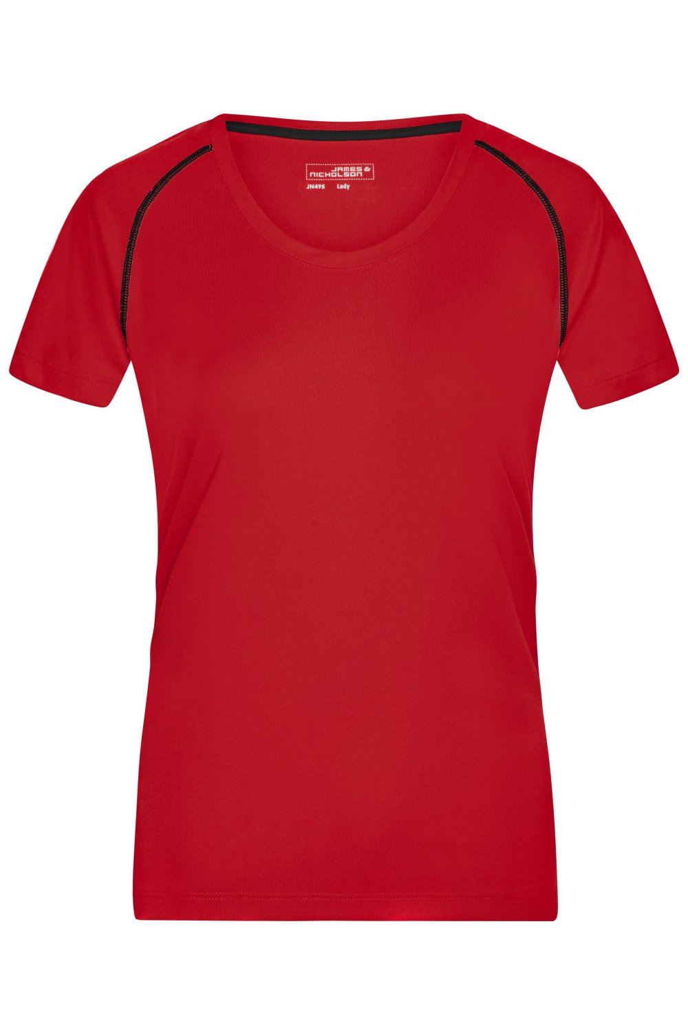 Daiber Ladies' Sports T-Shirt in Red/Black – Vorderansicht