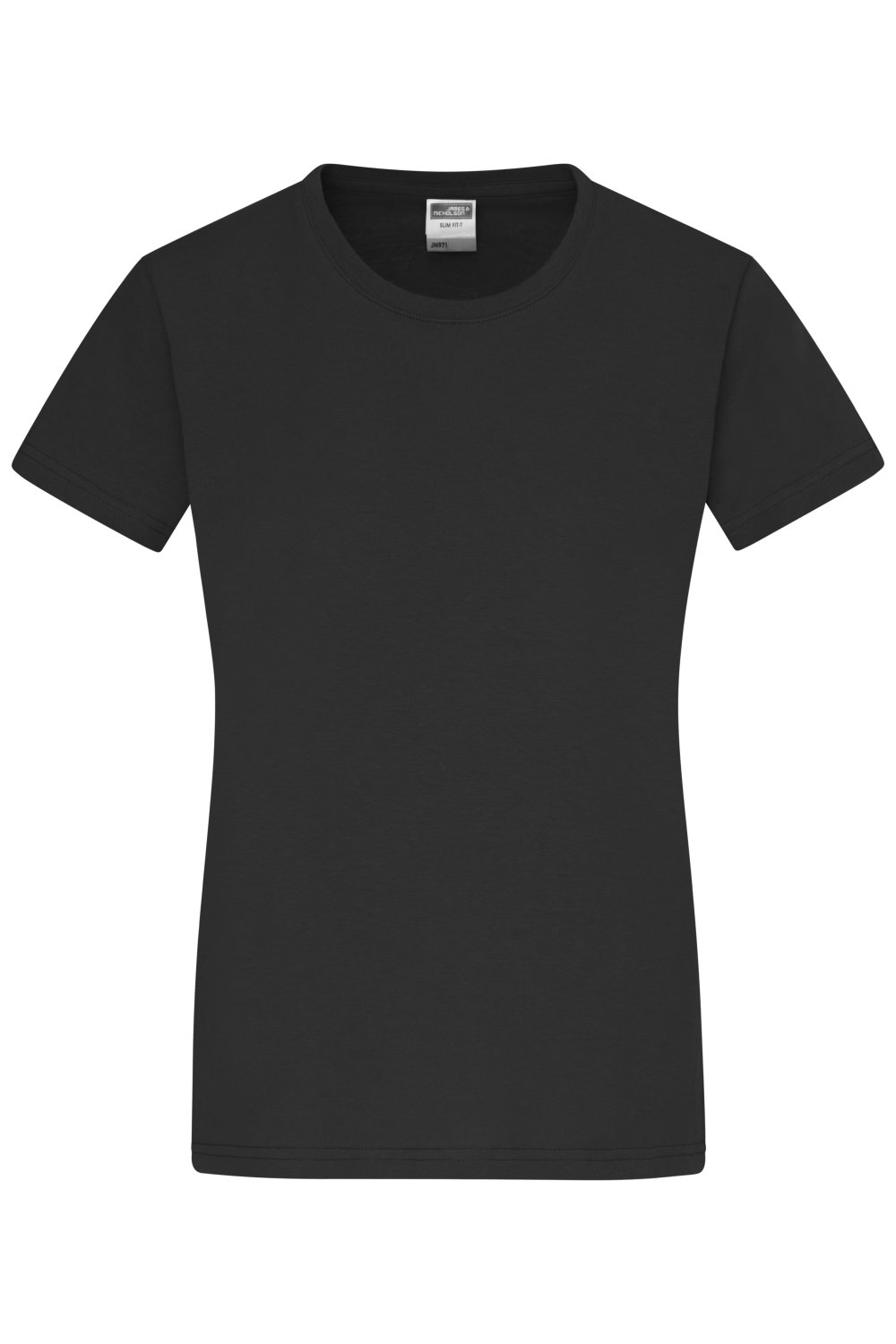 Daiber Ladies' Slim Fit-T in Black – Vorderansicht