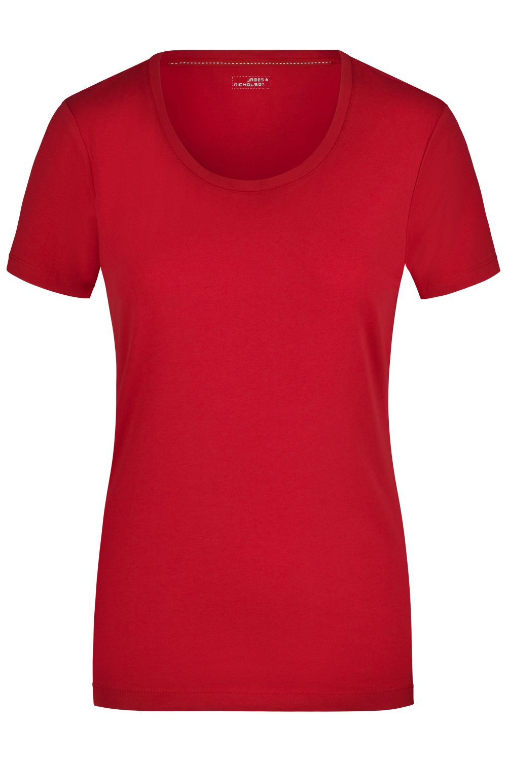 Daiber Ladies' Stretch Round-T in Red – Vorderansicht