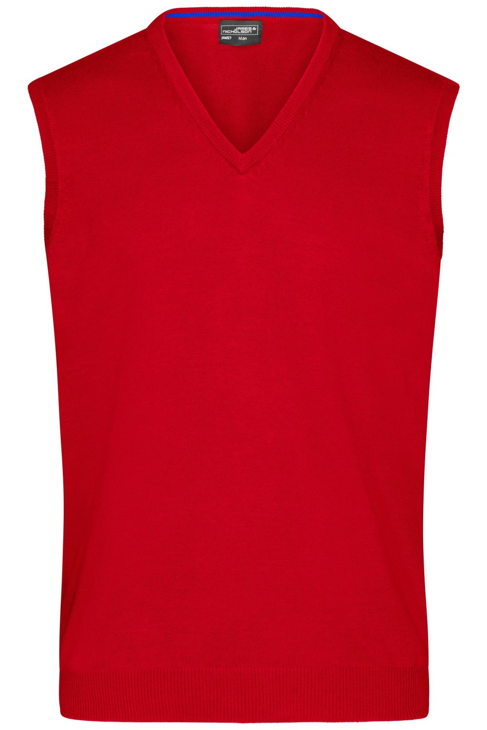 Daiber Men's V-Neck Pullunder in Red – Vorderansicht