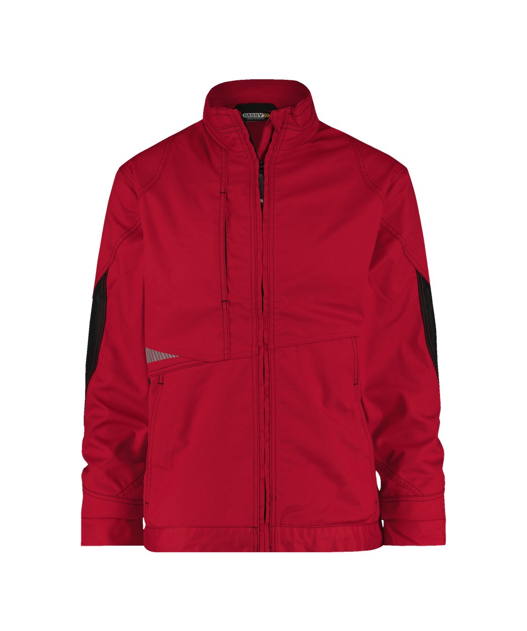 DASSY® Atom in Rot/Schwarz – Vorderansicht