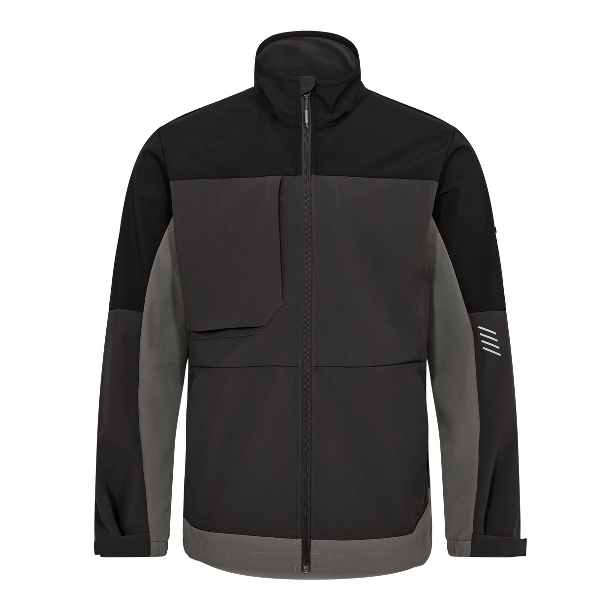 ENGEL Entire 1327-140 Softshelljacke in Anthrazitgrau/Schwarz – Vorderansicht