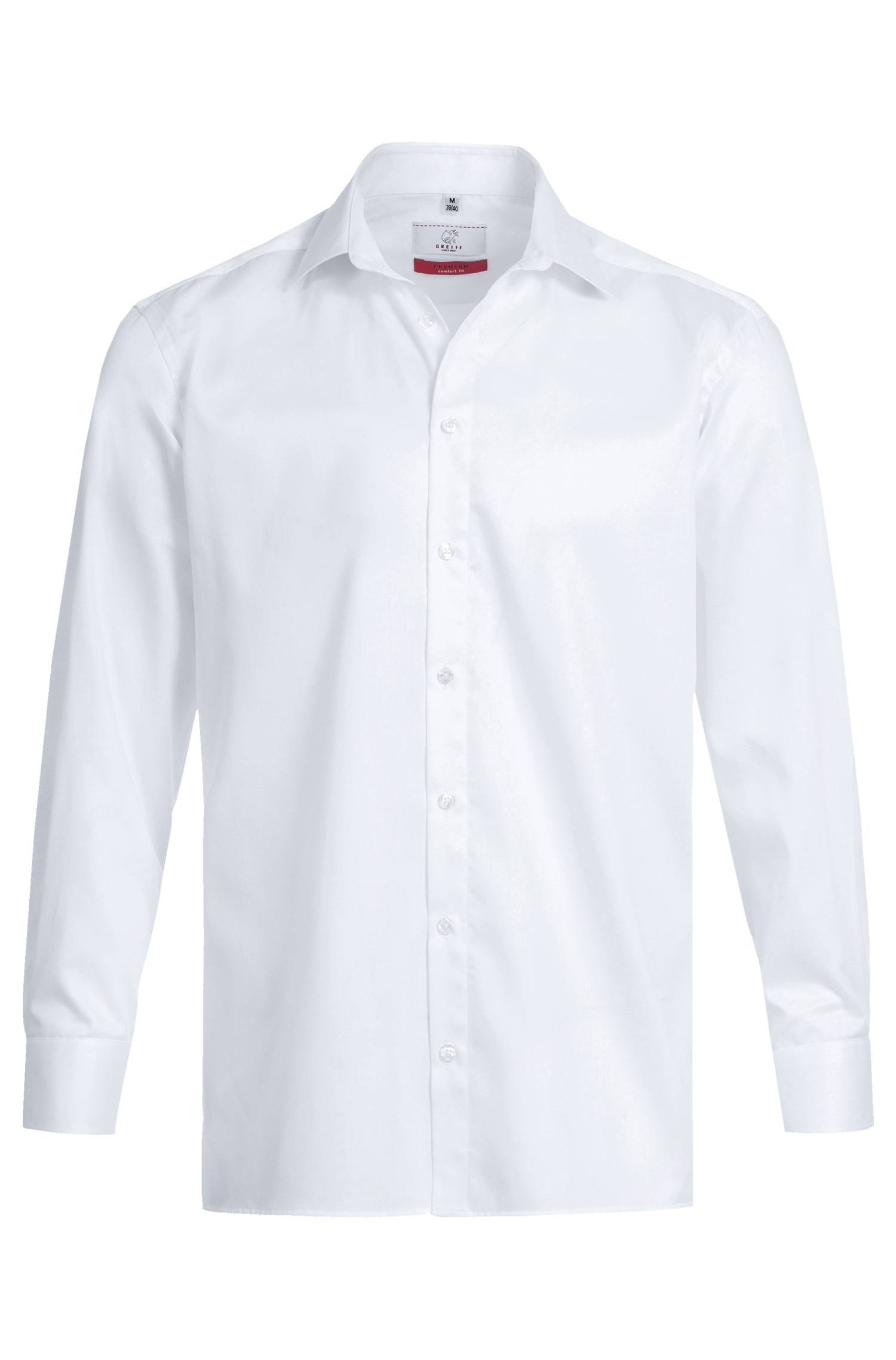 Greiff Herren-Hemd 1/1 CF Premium in Weiß – Vorderansicht