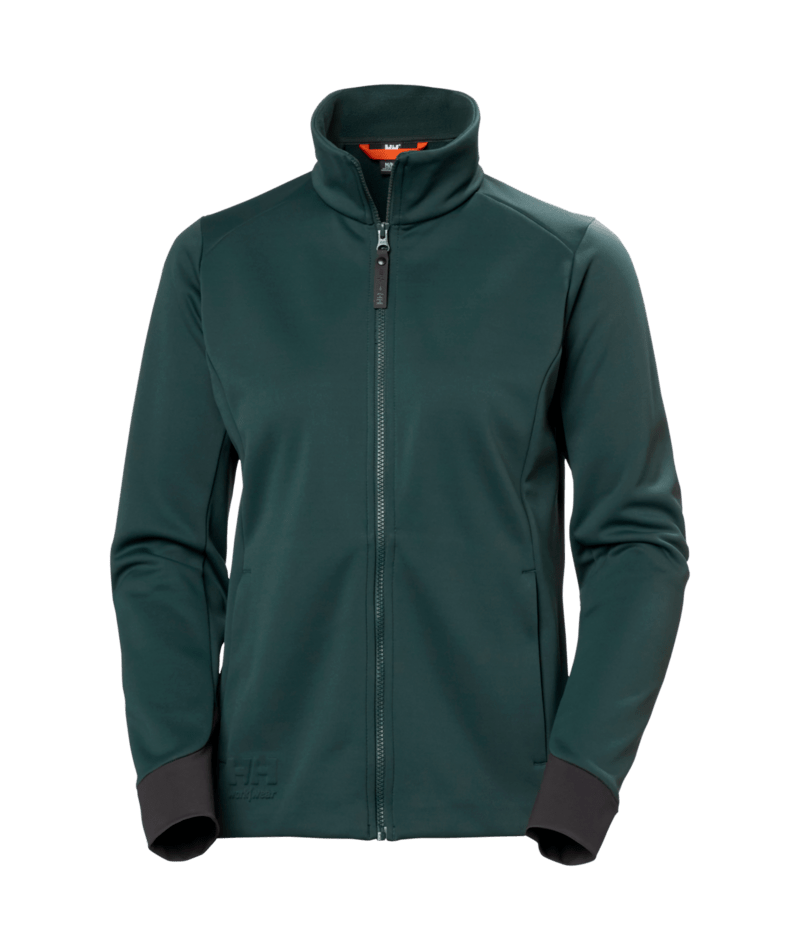 Helly Hansen Workwear W TECH MIDLAYER in Darkest Tanne – Vorderansicht