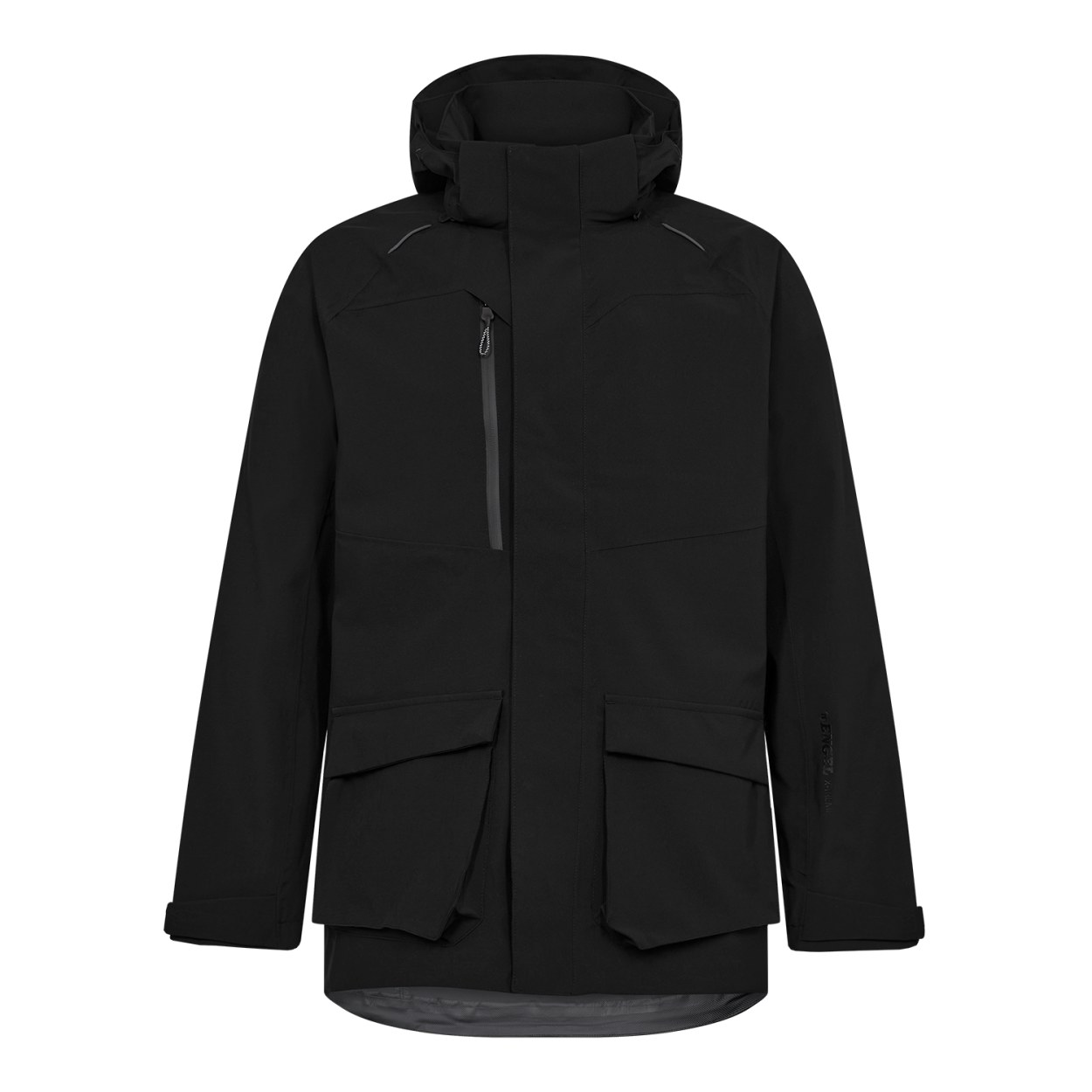 ENGEL X-treme 1373-611 Shelljacke in Schwarz – Vorderansicht