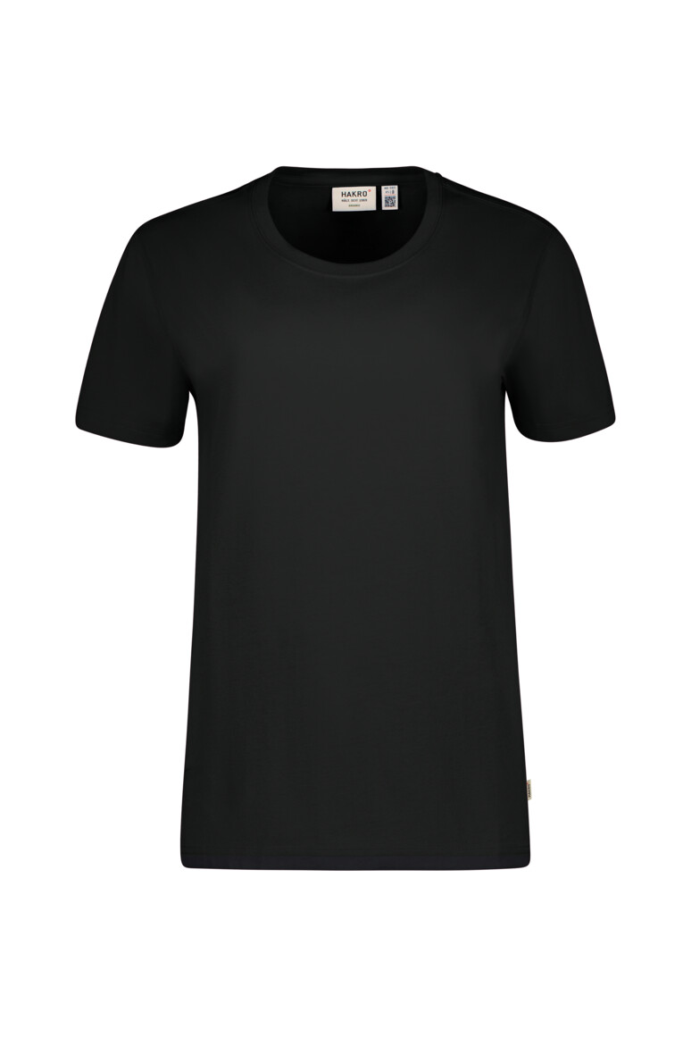 HAKRO 593 T-Shirt Bio-Baumwolle in Schwarz – Vorderansicht
