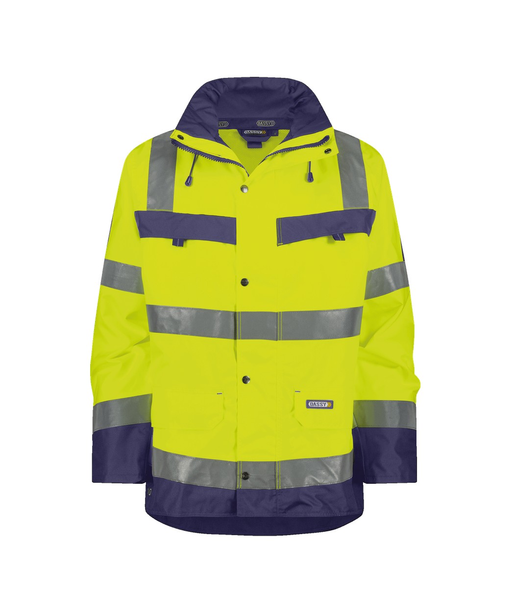 DASSY® Atlantis in Neongelb/Dunkelblau – Vorderansicht