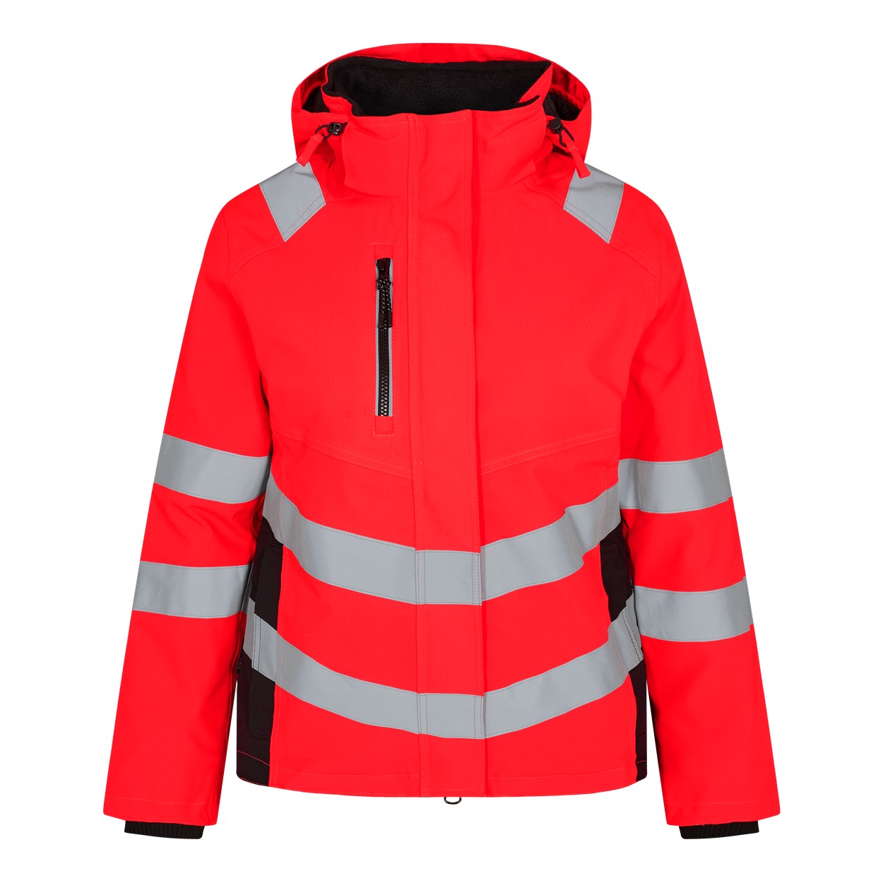 ENGEL Safety 1943-930 Damen Winterjacke in Rot/Schwarz – Vorderansicht