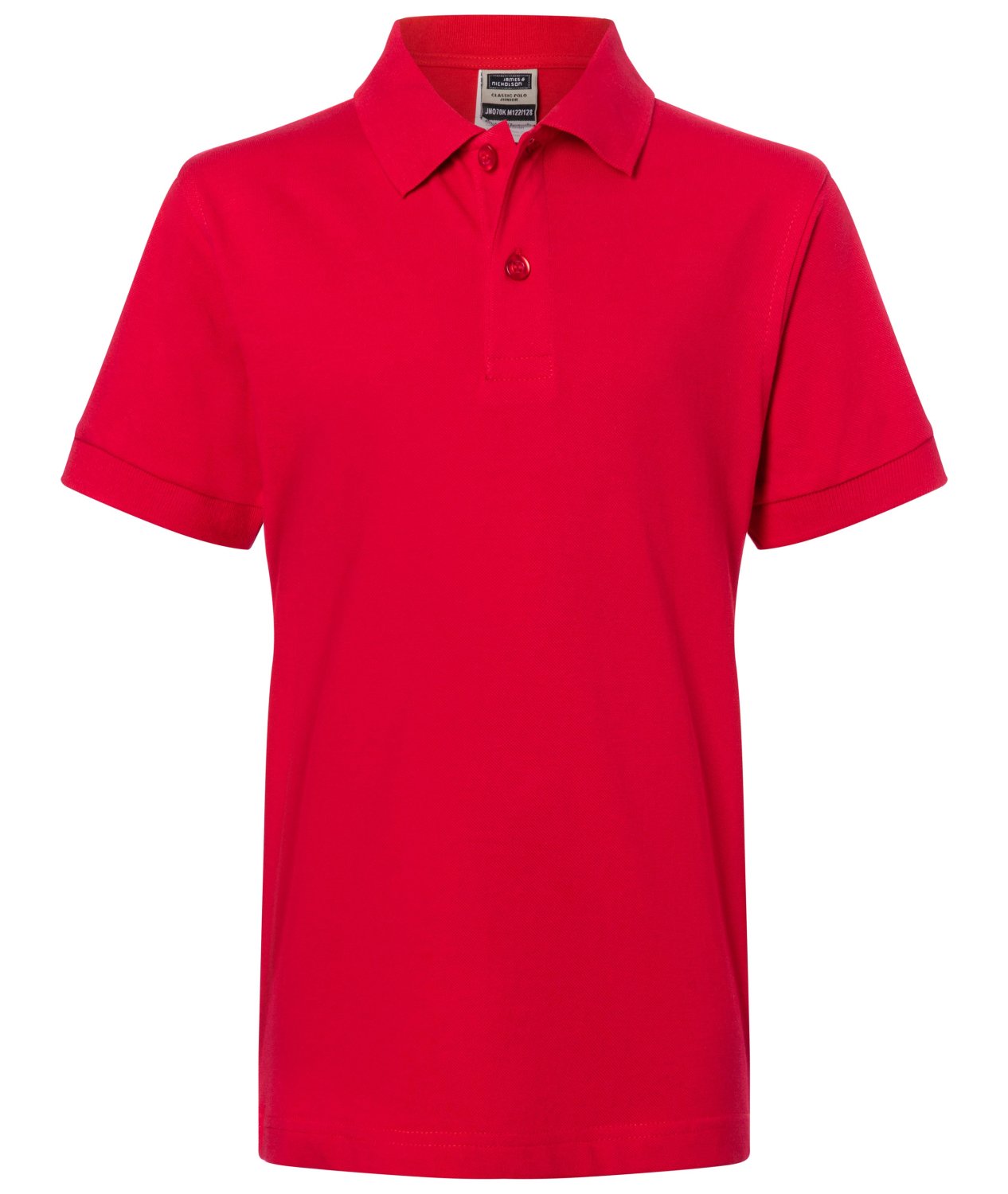 Daiber Classic Polo Junior in Red – Vorderansicht
