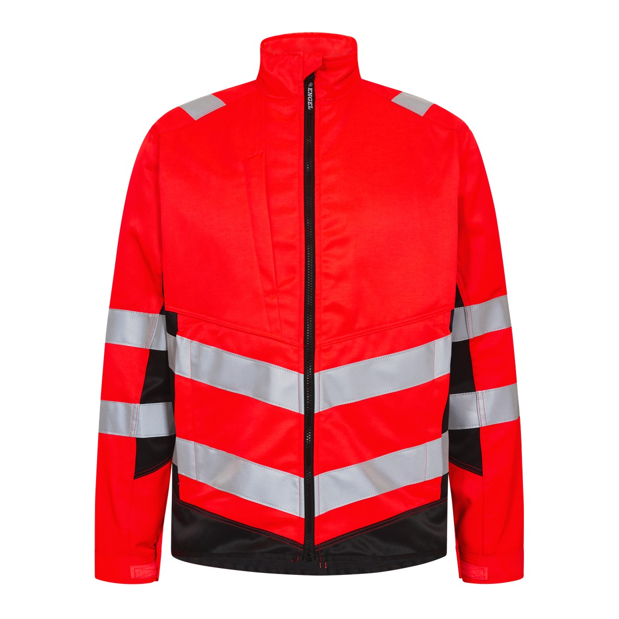 ENGEL Safety 1545-319 Light Arbeitsjacke in Rot/Schwarz – Vorderansicht