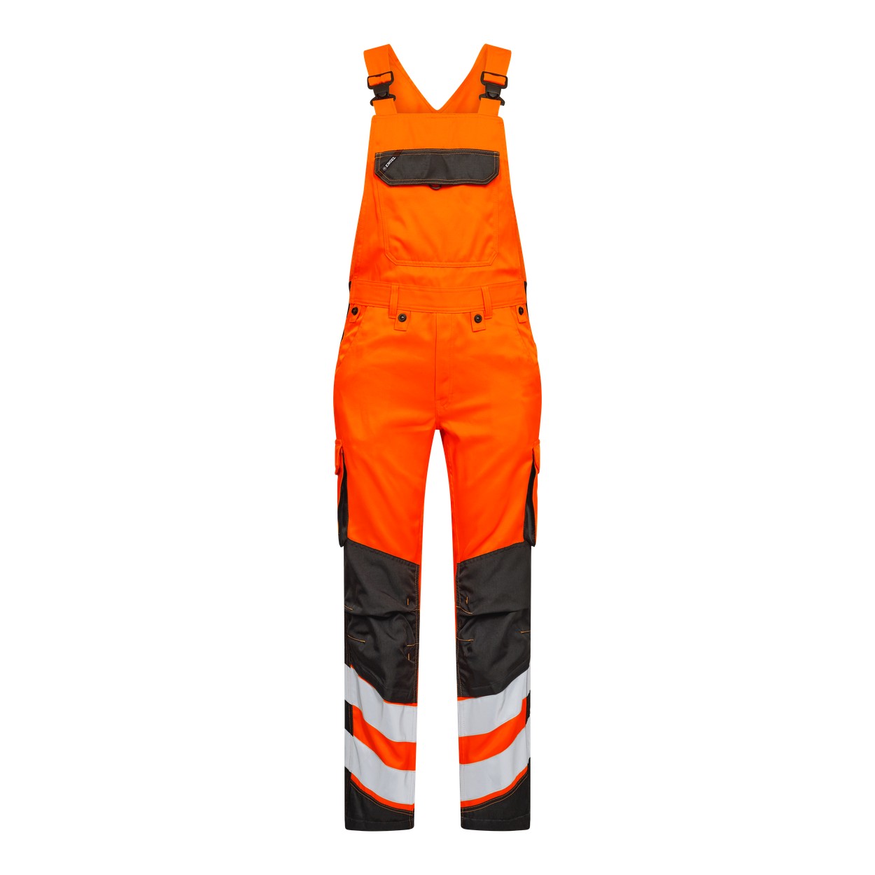 ENGEL Safety 3545-319 Light Latzhose in Orange/Anthrazit Grau – Vorderansicht