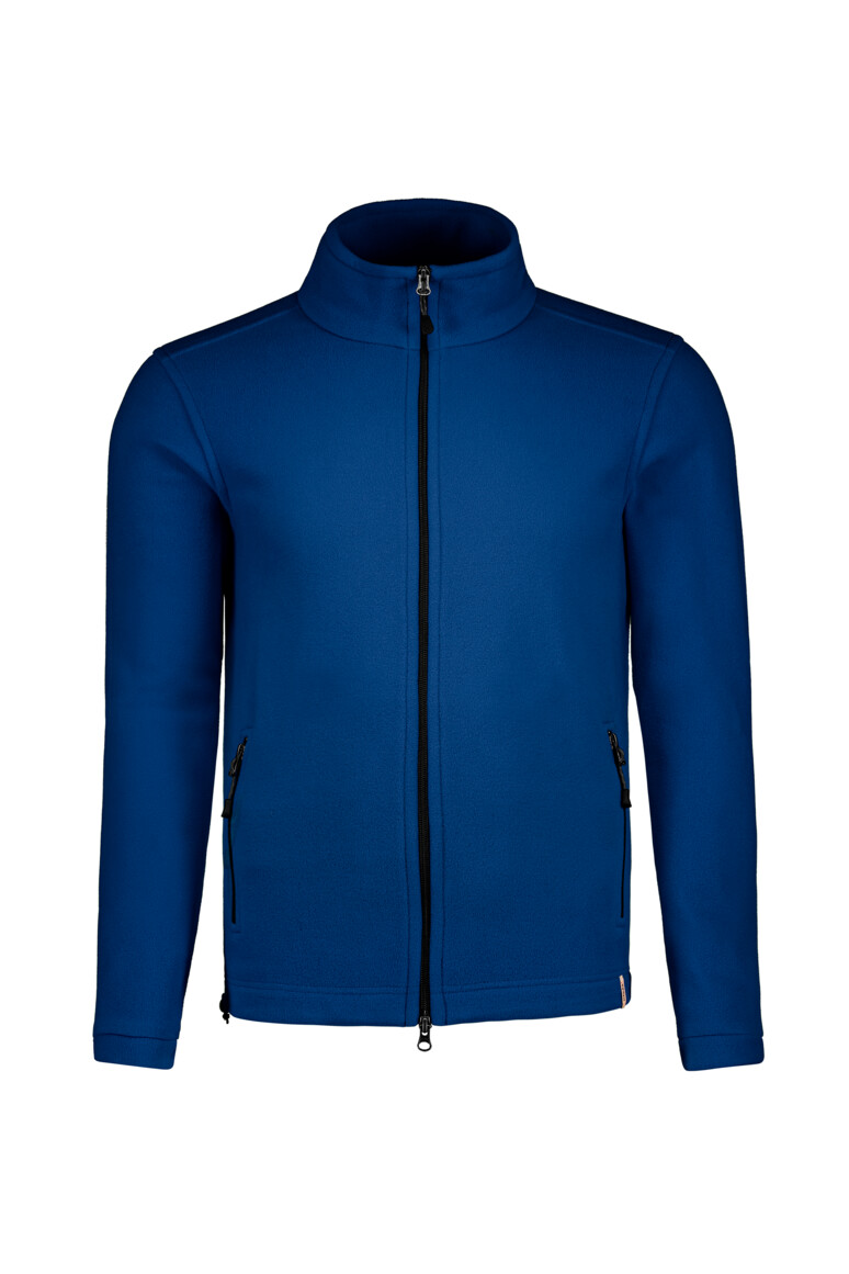HAKRO 846 Fleecejacke ECO in Royalblau – Vorderansicht