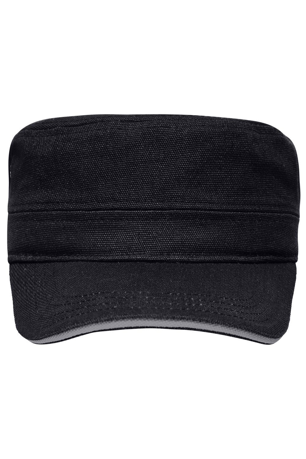 Daiber Military Sandwich Cap in Black/Dark-Grey – Vorderansicht
