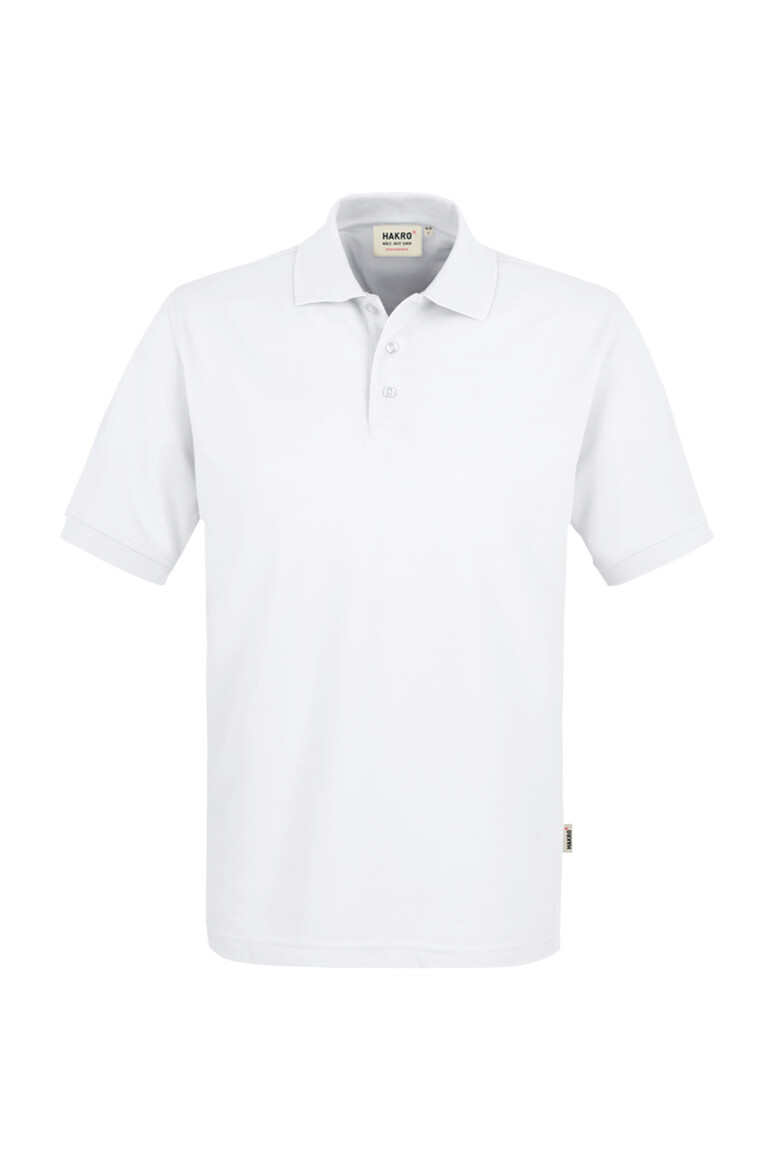 HAKRO 816 Poloshirt MIKRALINAR® in Weiß – Vorderansicht