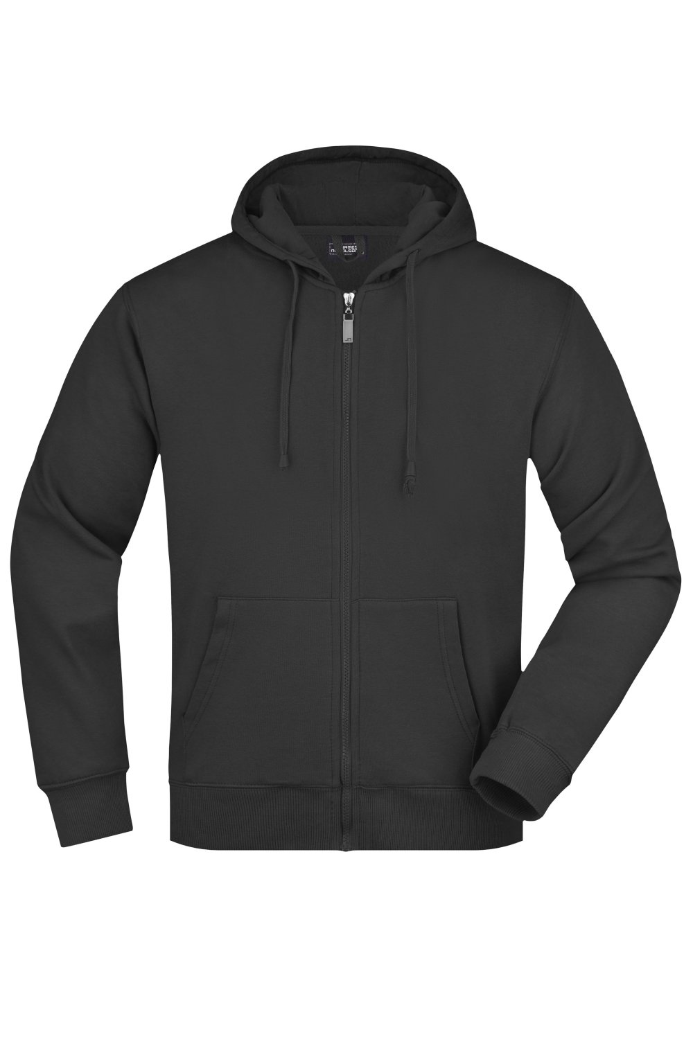 Daiber Men's Hooded Jacket in Black – Vorderansicht