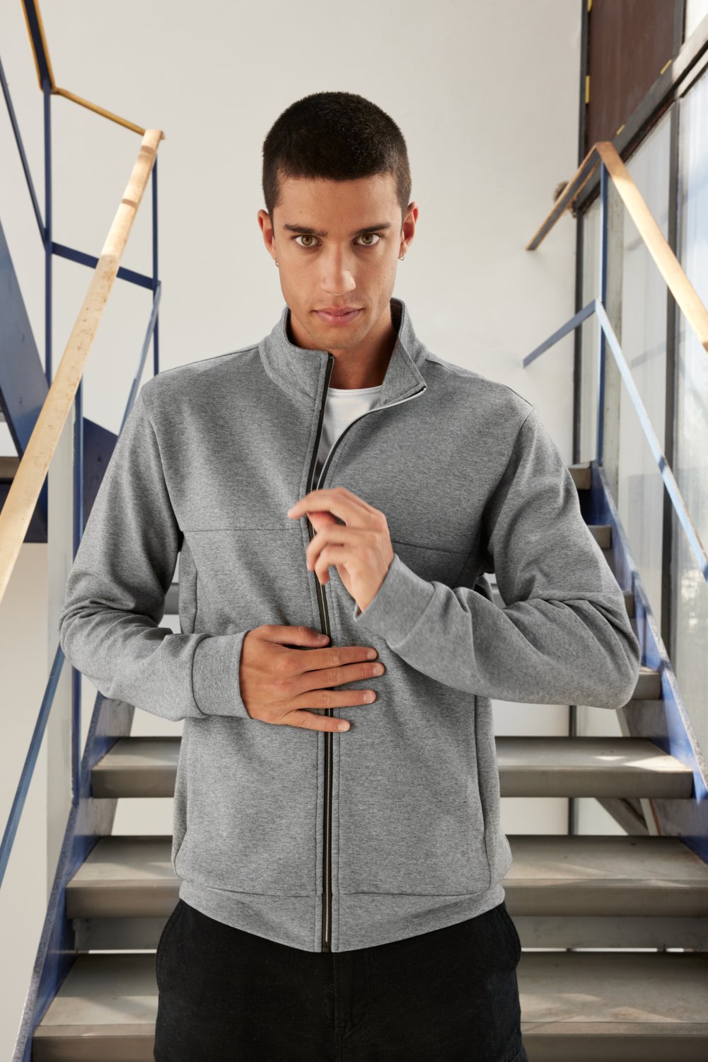 Daiber Men's Jacket in Black – Modellansicht
