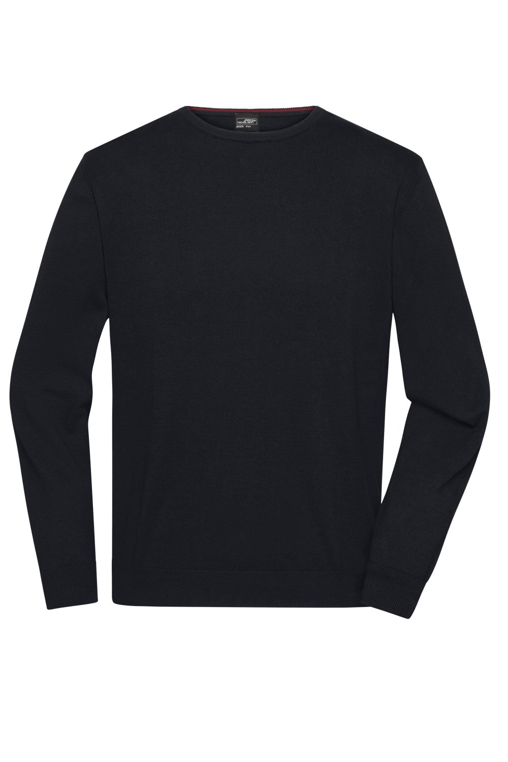 Daiber Men's Round-Neck Pullover in Black – Vorderansicht