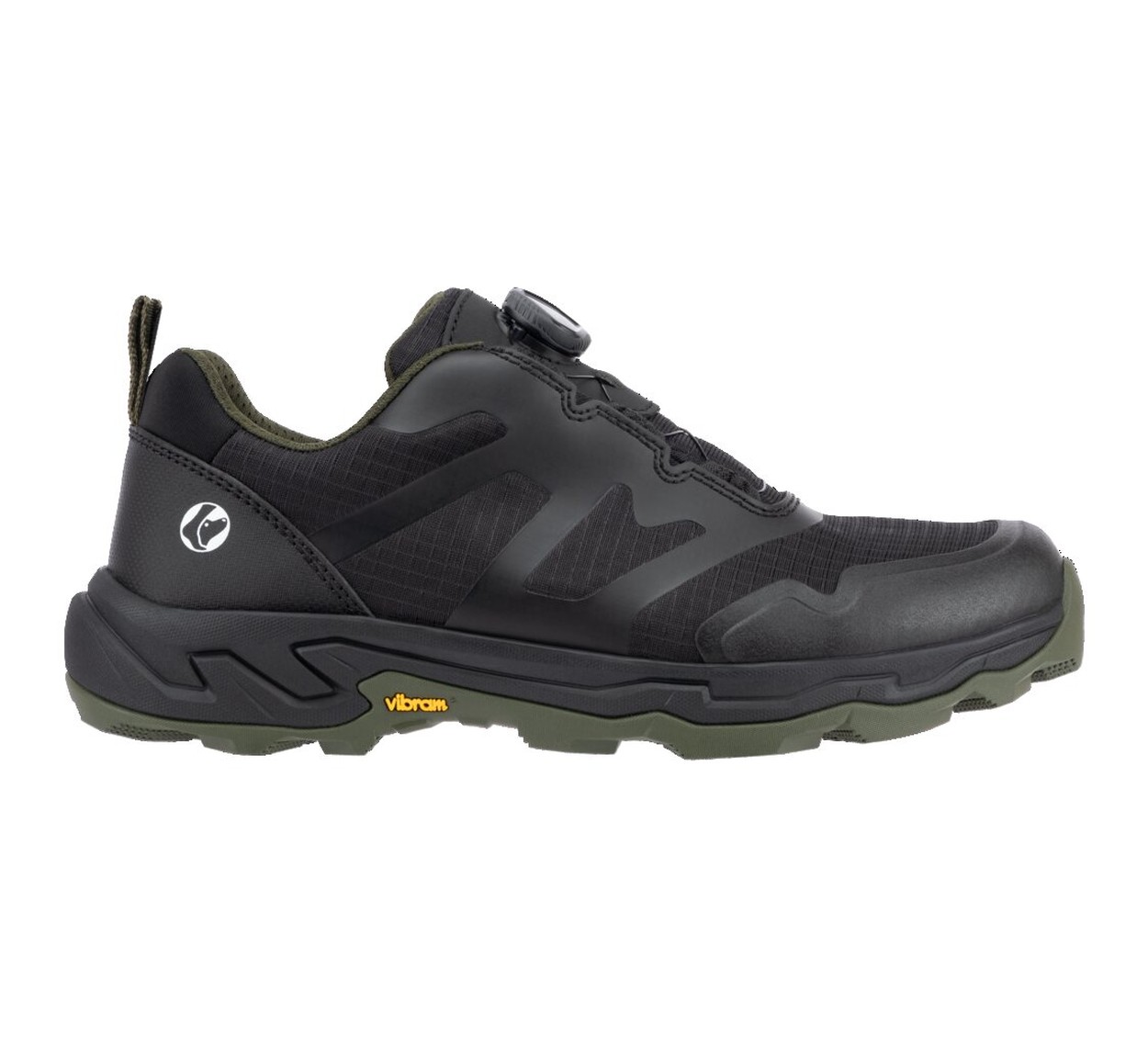 BAAK DogWalker Halbschuh O1 FO SR Milow in Schwarz – Vorderansicht