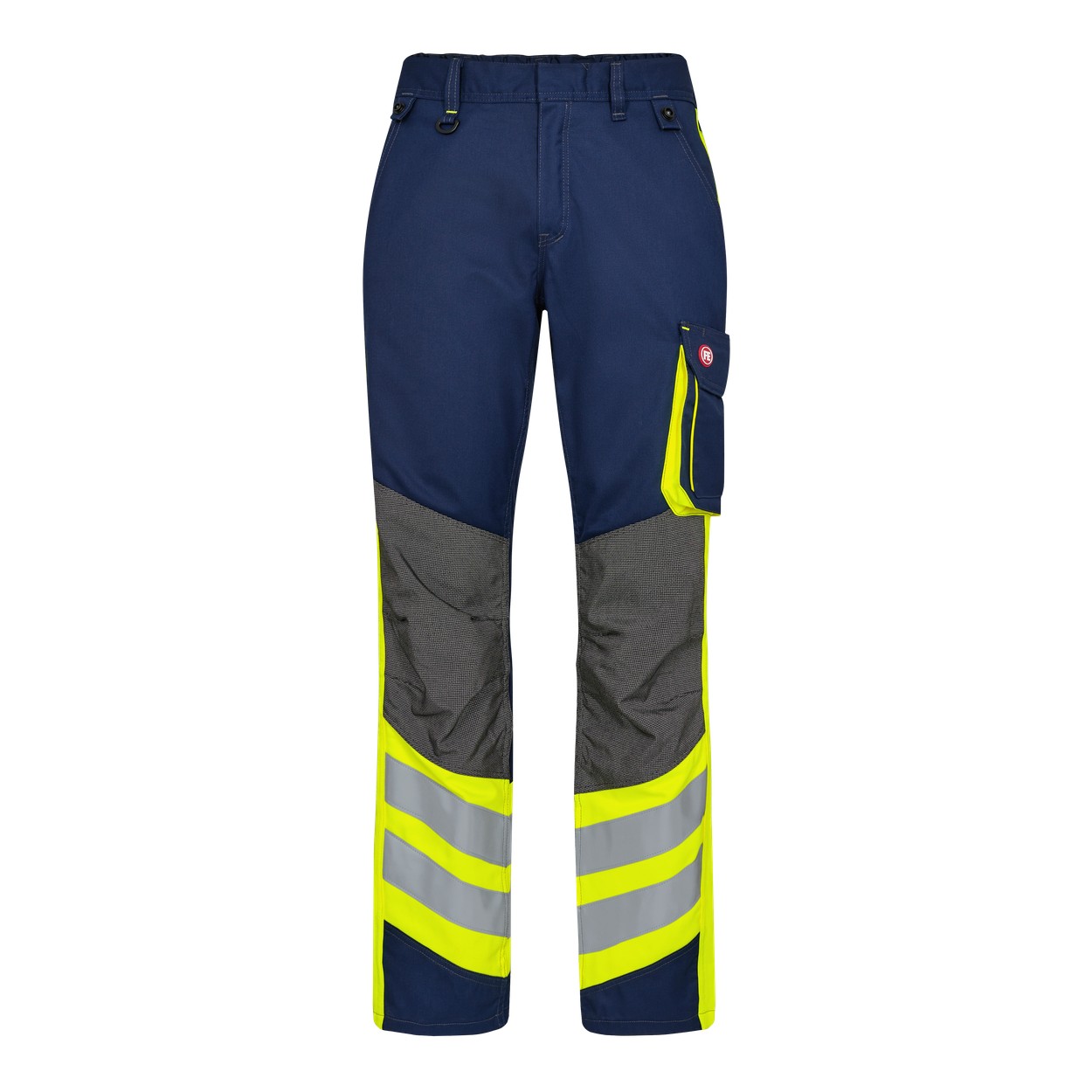 ENGEL Cargo 2870-217 Arbeitshose in Blue Ink/Gelb – Vorderansicht