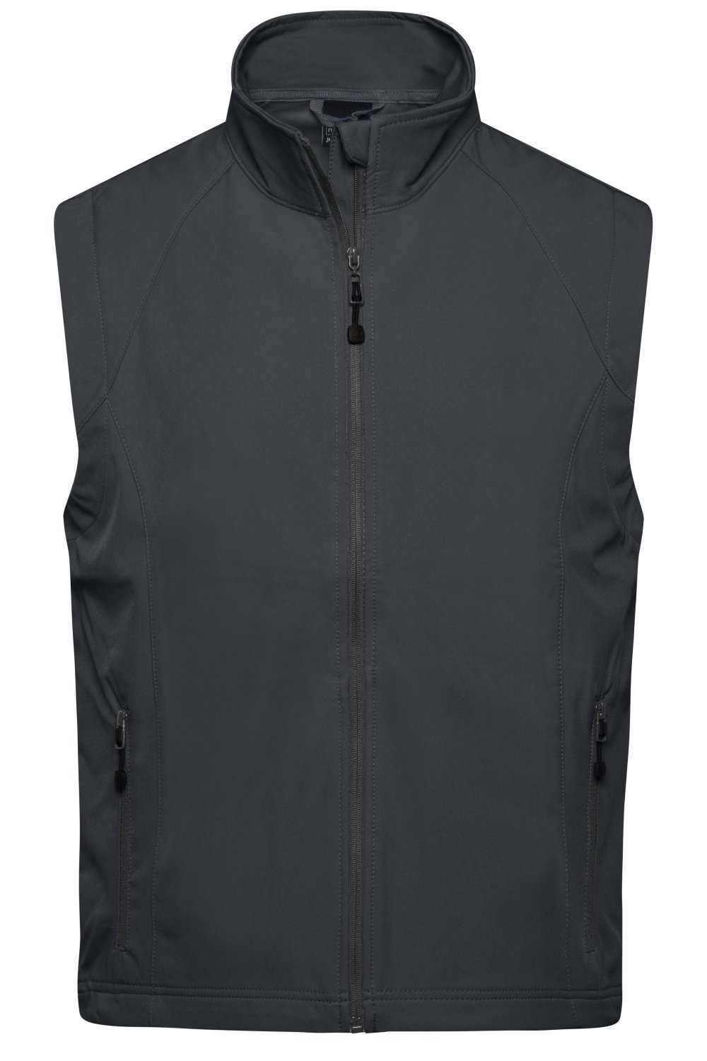 Daiber Men's Softshell Vest in Black – Vorderansicht