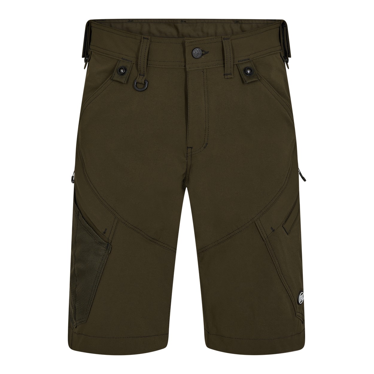 ENGEL X-treme 6367-317 Arbeitsshorts mit 4-Wege-Stretch in Forest Green – Vorderansicht