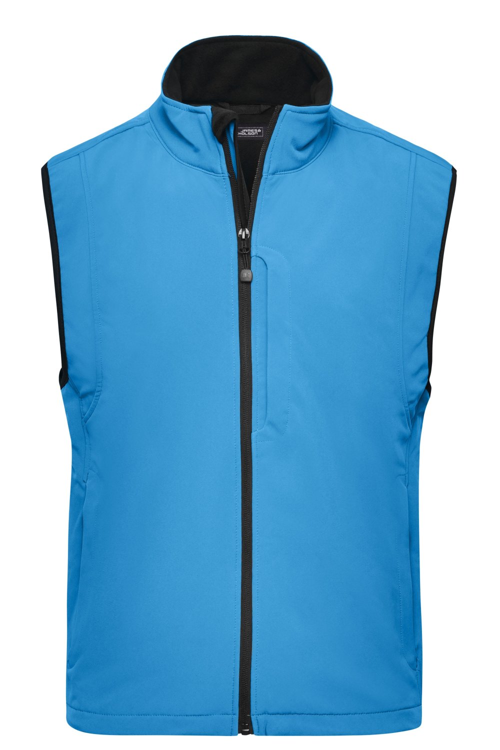 Daiber Men's Softshell Vest in Aqua – Vorderansicht