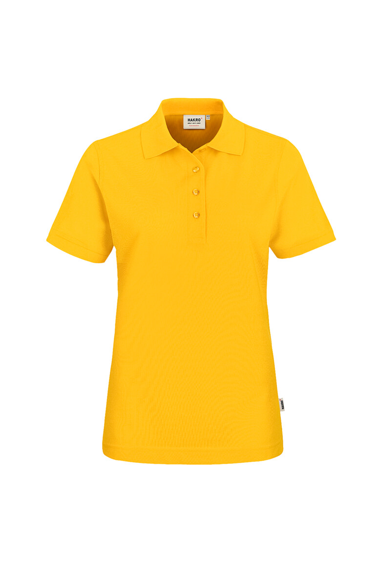 HAKRO 216 Damen Poloshirt MIKRALINAR® in Sonne – Vorderansicht