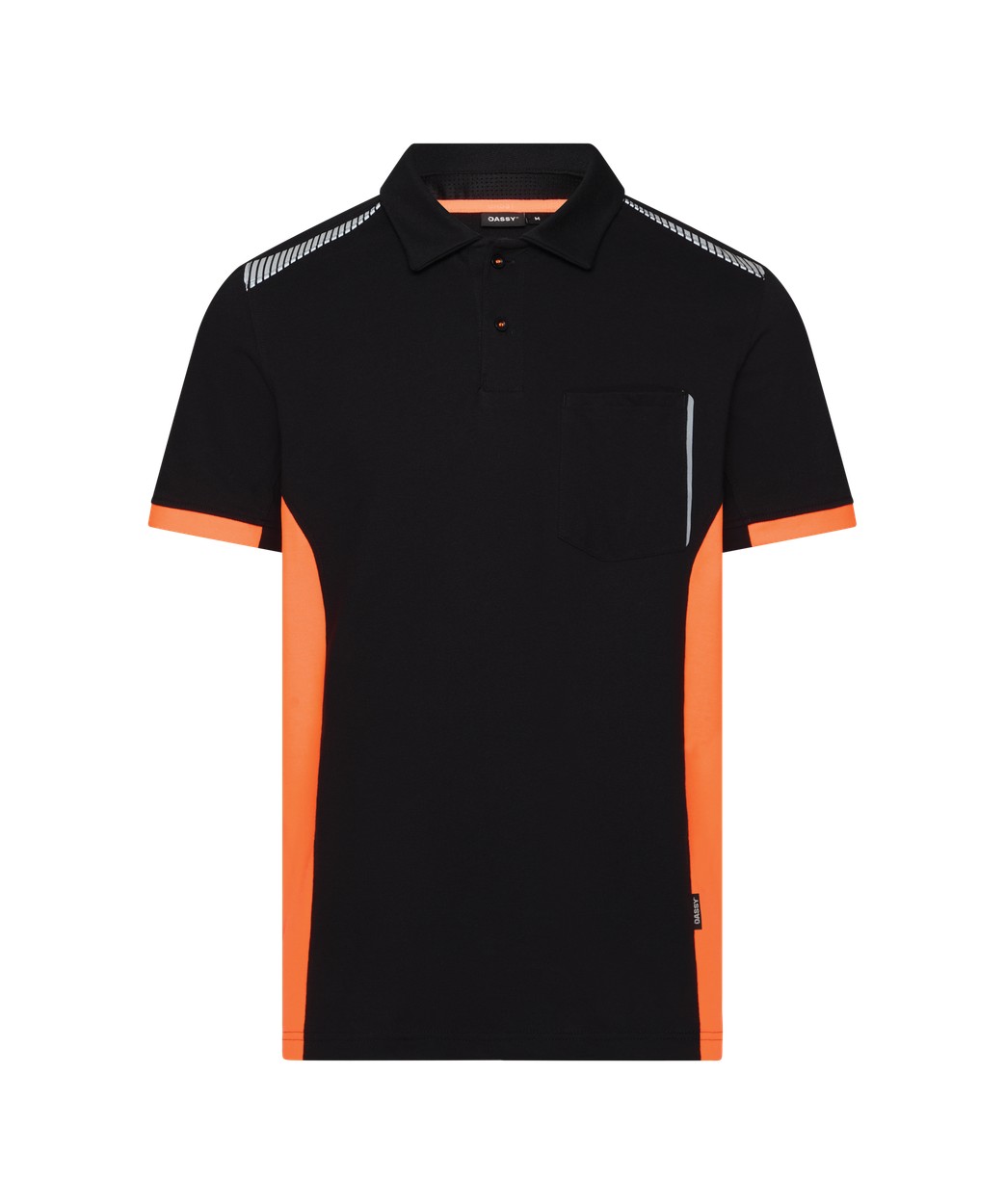 DASSY® Veracruz in Schwarz/Fluo Orange – Vorderansicht