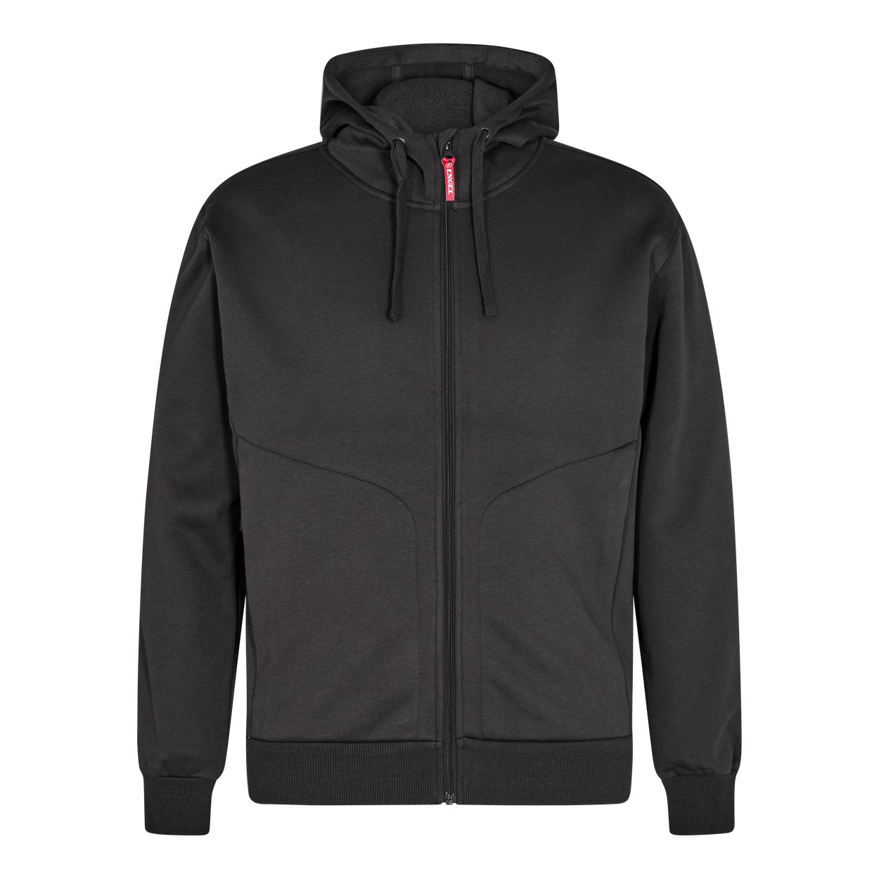 ENGEL Extend 8023-233 Kapuzen-Jacke in Anthrazit Grau – Vorderansicht
