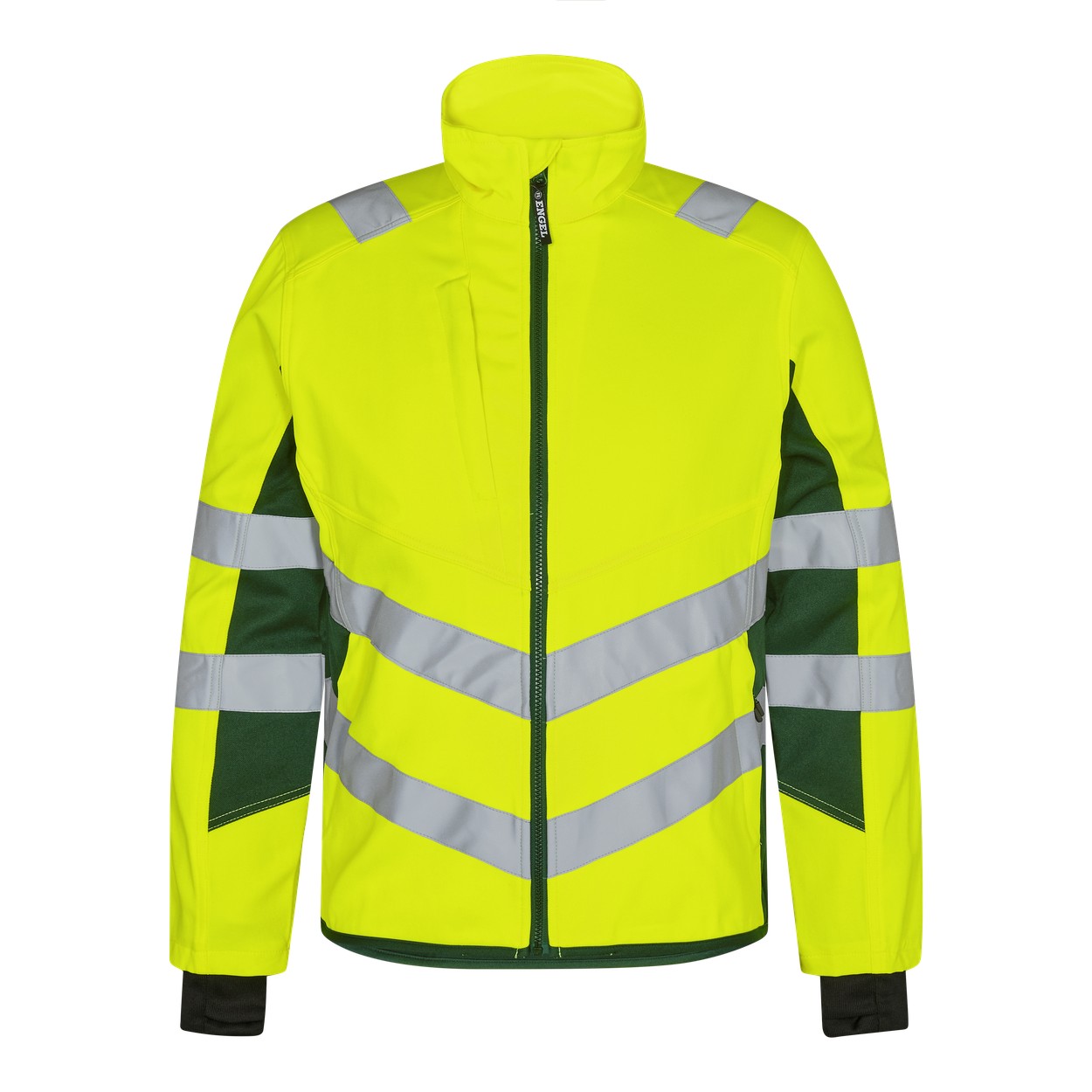 ENGEL Safety 1544-314 Arbeitsjacke mit 2-Wege-Stretch in Gelb/Grün – Vorderansicht