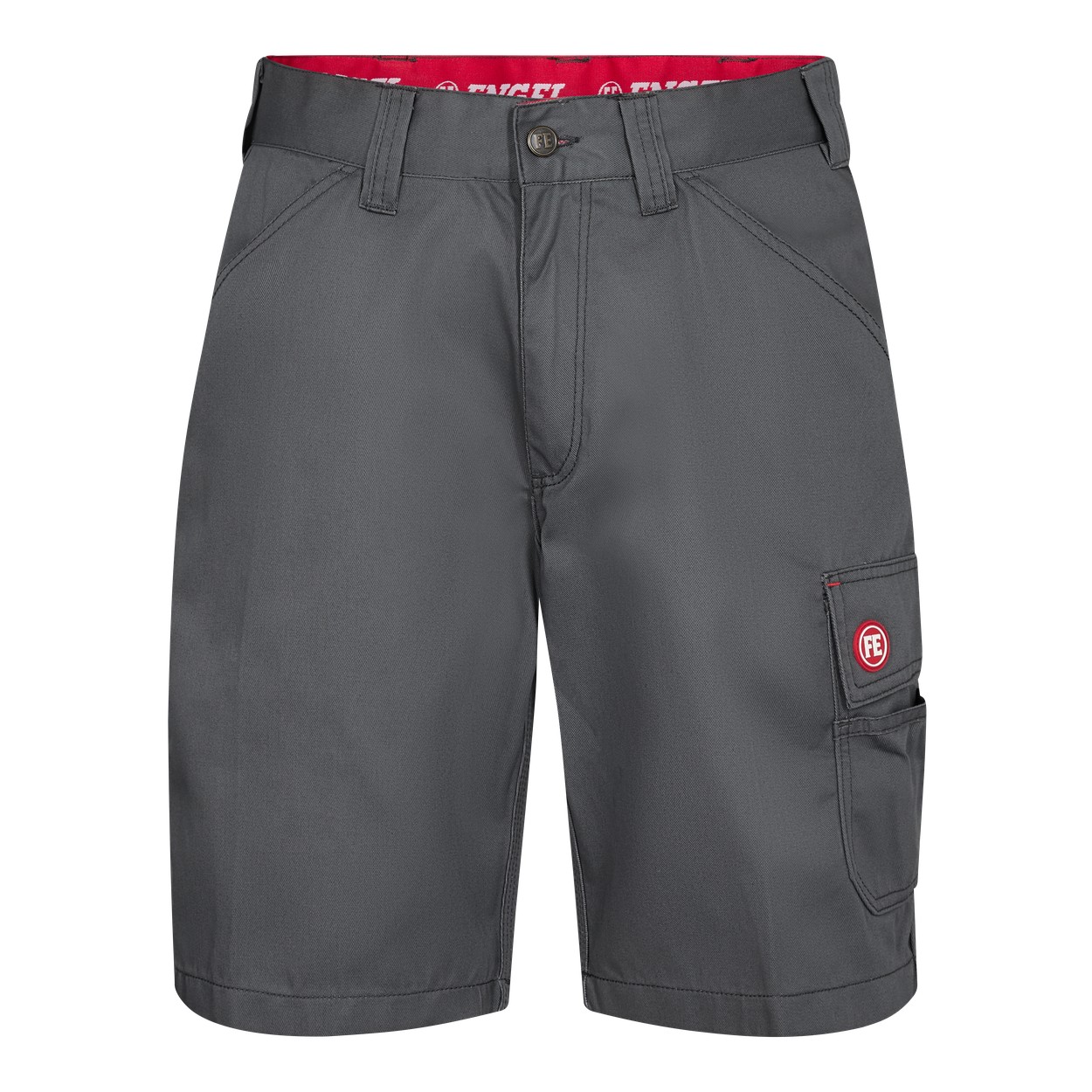 ENGEL Combat 6760-630 Arbeitsshorts in Grau – Vorderansicht