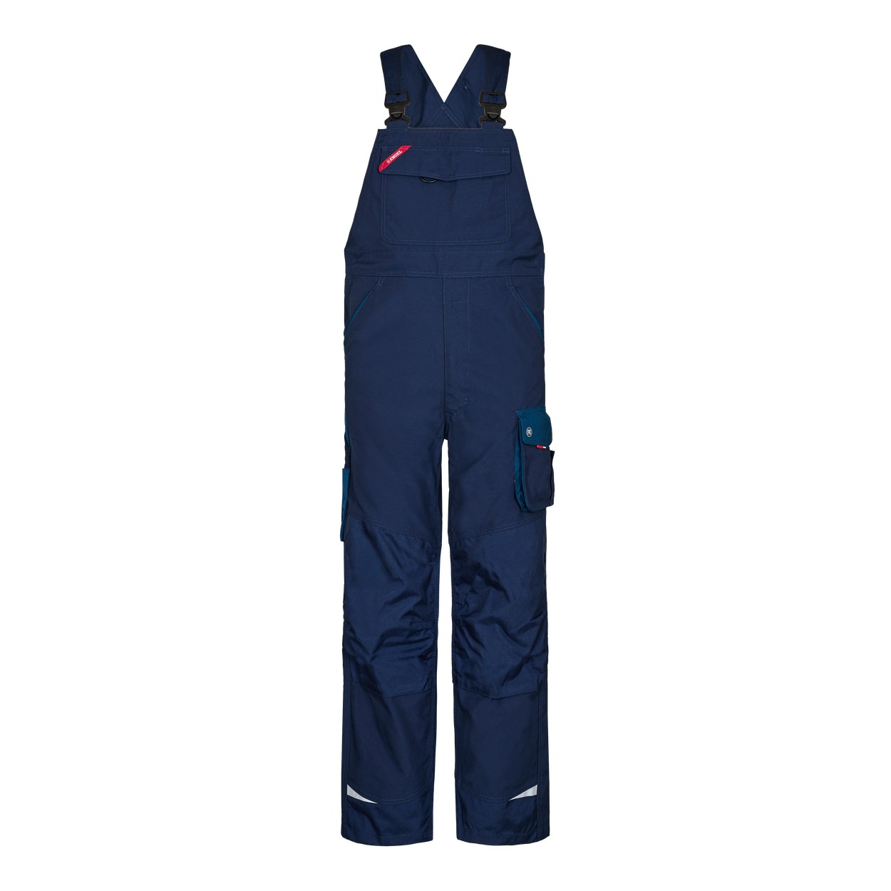 ENGEL Galaxy 3810-254 Latzhose in Blue Ink/Dark Petrol – Vorderansicht