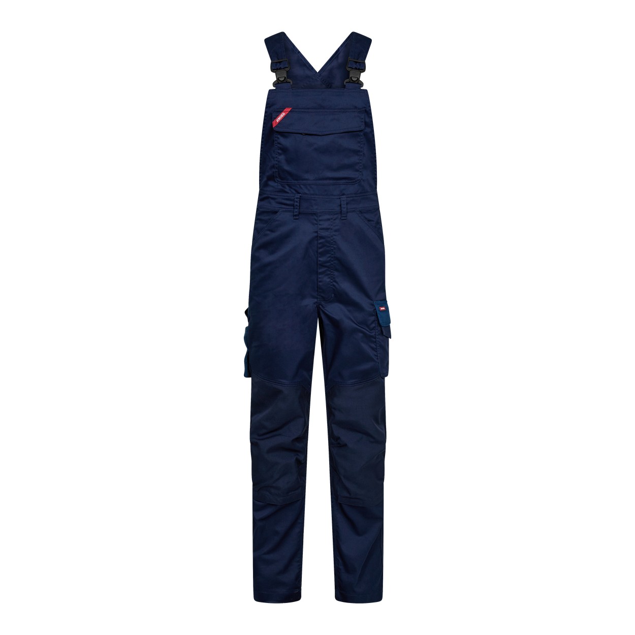 ENGEL Galaxy 3809-255 Latzhose mit 2-Wege-Stretch in Blue Ink/Dark Petrol – Vorderansicht