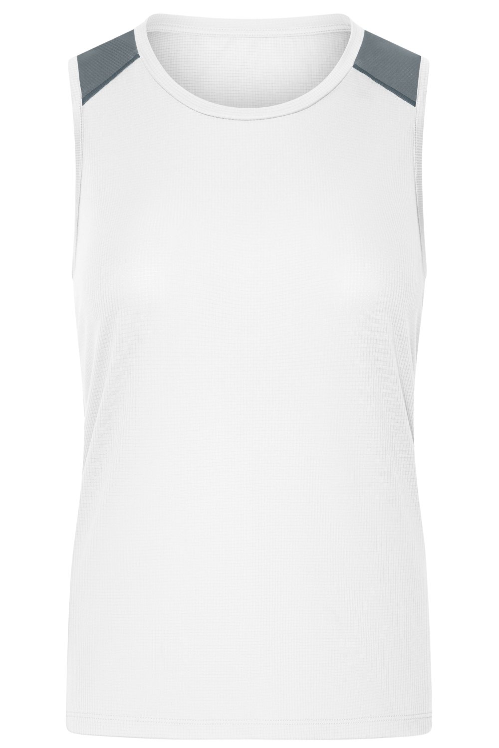 Daiber Ladies' Running Tank GRS in White – Vorderansicht