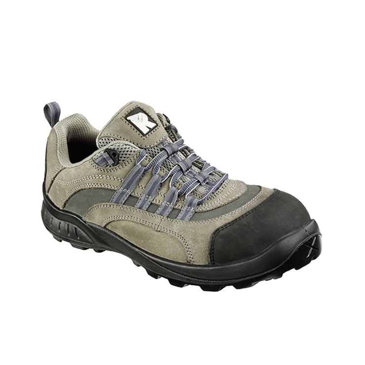 RUNNEX® S2-Sicherheitshalbschuhe TeamStar in Schwarz/Beige/Blau – Vorderansicht