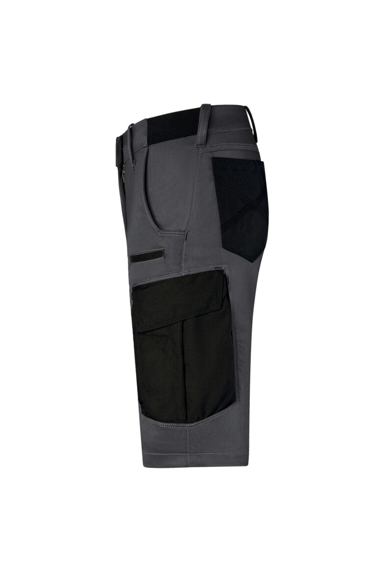 HAKRO 753 Worker-Performanceshorts ECO in Karbongrau – Vorderansicht