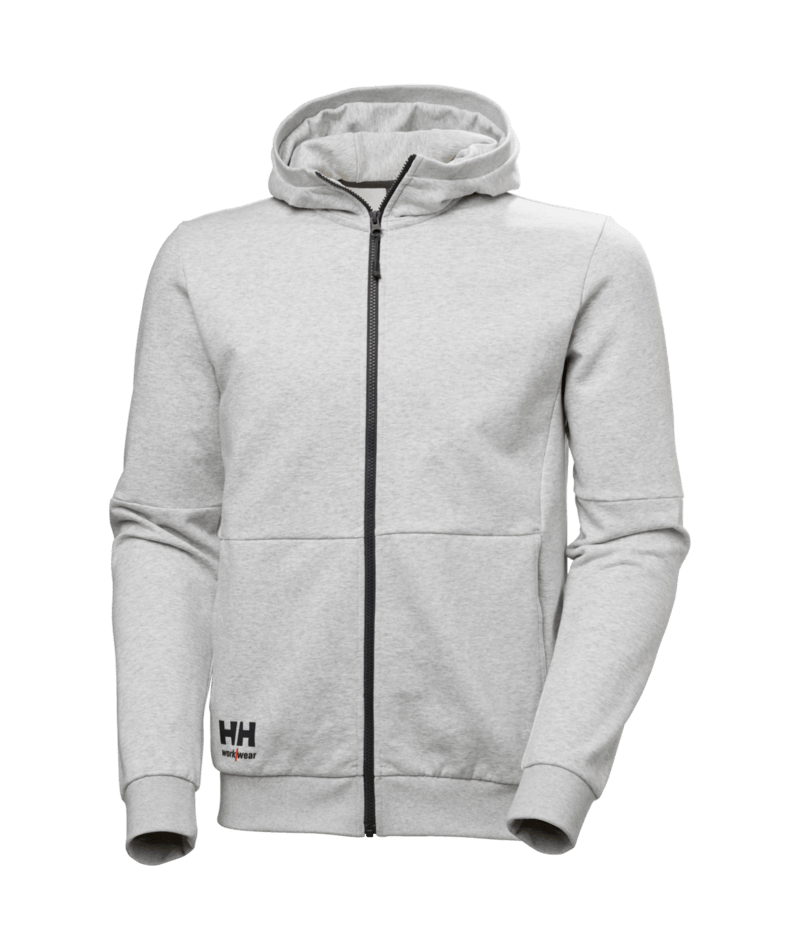Helly Hansen Workwear EVO ZIP HOODIE in Grau Meliert – Vorderansicht