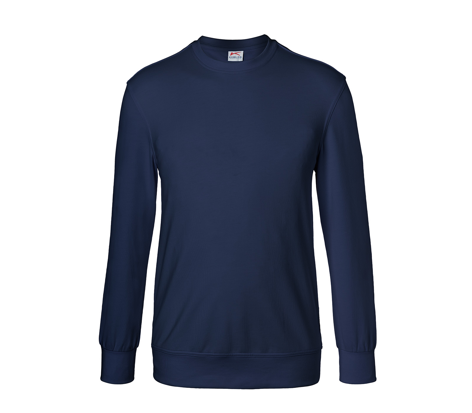 KÜBLER SHIRTS Sweatshirt in Dunkelblau – Vorderansicht