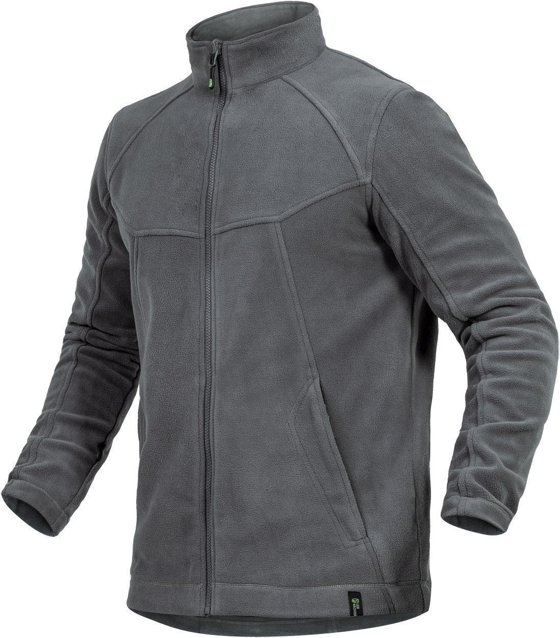 Leibwächter Polar-Fleecejacke Unisex in Grau – Vorderansicht
