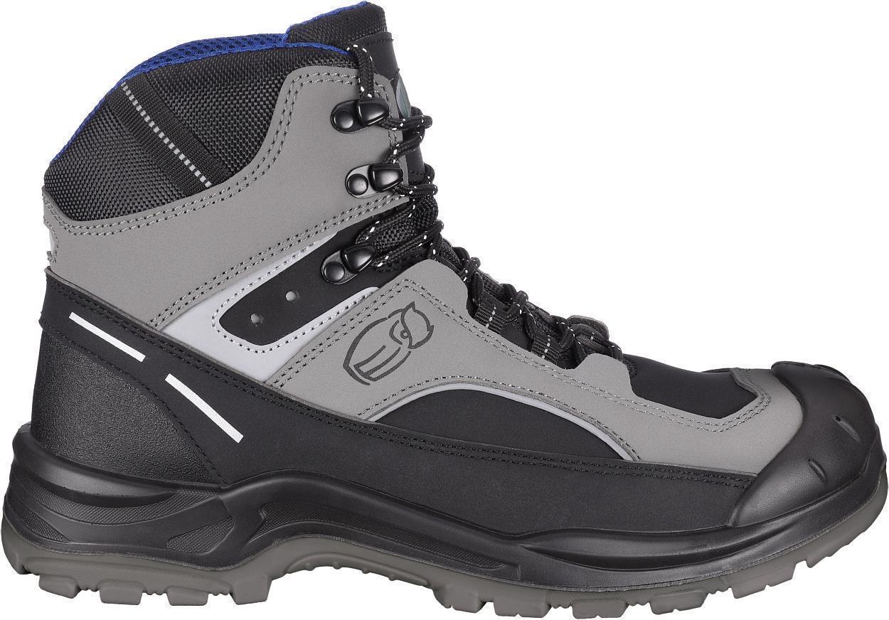 Leibwächter Stiefel niedrig S3S L6124 Paris in Grau/Schwarz – Vorderansicht