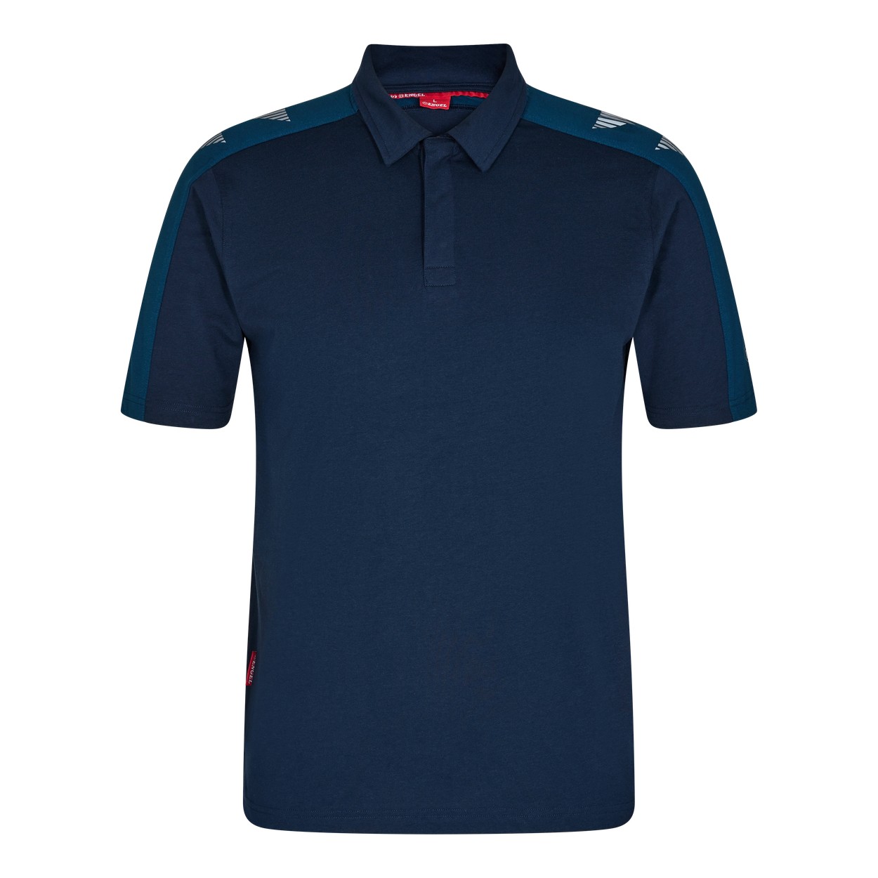 ENGEL Galaxy 9811-141 Poloshirt in Blue Ink/Dark Petrol – Vorderansicht